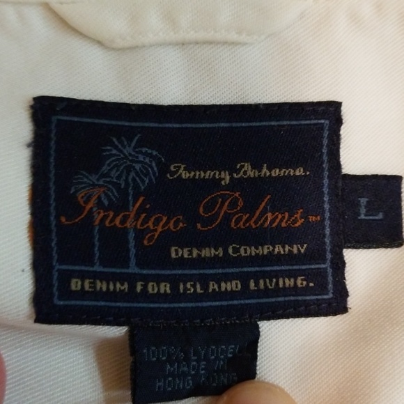 Tommy Bahama Indigo Palm Casual Long Sleeve Shirt - Picture 8 of 8